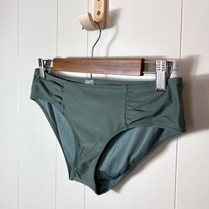 Aerie Green Sage Swim Hipster Bikini Bottoms size M